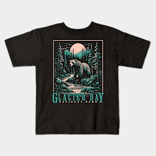 Glacier Bay US National Park Alaska Backpacking Camping Kids T-Shirt